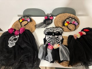Set Disfraz Catrina Halloween casero