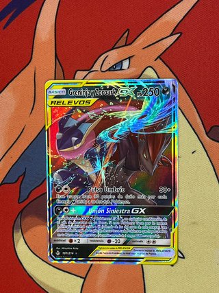 Carta Pokémon Greninja y Zoroark GX