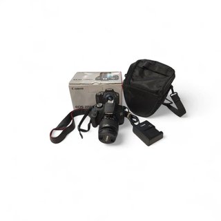 CAMARA CANON EOS 2000D+OBJETIVO CANON EF-S 18-55 3, CAJA, FUNDA Y CARGADOR