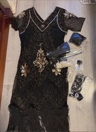 Disfraz Años 20 con Accesorios. Nuevo