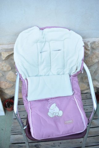 Saco para Carrito de bebé universal rosa
