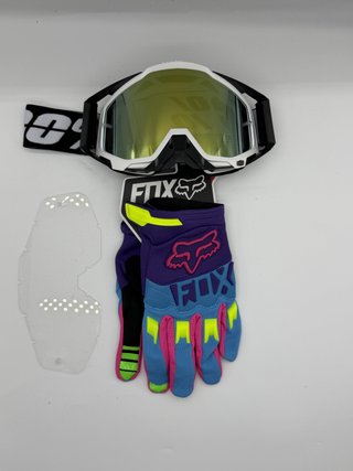Gafas 100% y Guantes Fox Nuevos 1618
