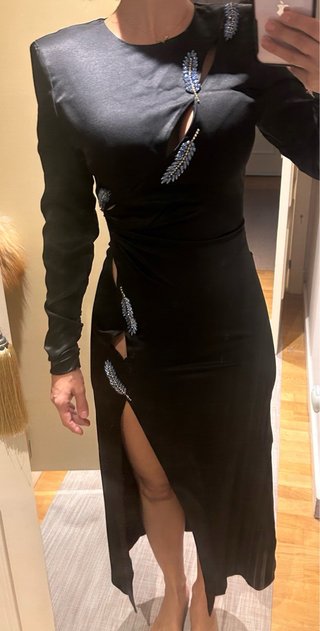 Vestido de fiesta Zara negro