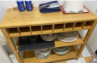 Mueble Botellero y Vajillero de Madera