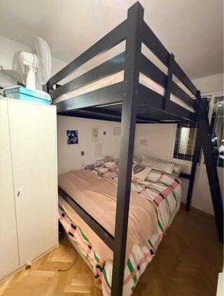 Cama Alta Stora Ikea con colchon