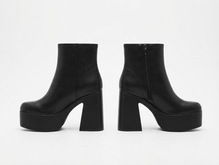 Botines Negros con Plataforma