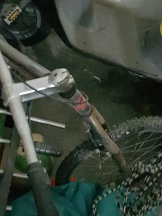 Bicicleta de trial Monty antigua