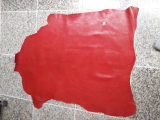 Piel de Cuero Rojo y marrón para Encuadernación