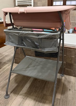 Bañera con soporte Twistshake Rosa