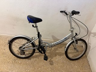 Bicicleta Plegable Plateada