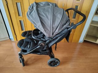 Carrito Gemelar Easy Twin 4 con capazo y silla