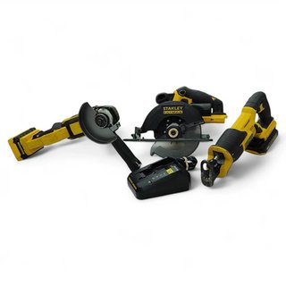 SET SIERRA DE SABLE STANLEY FMC675 + RADIAL STANLEY FMC761 + SIERRA CIRCULAR STANLEY FMC660  +2BAT + CARGADOR