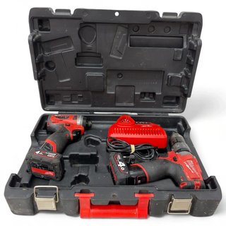 TALADRO Y TALADRO PERCUTOR MILKAUKEE M12 FUEL + 2 BAT + CARGADOR + MALETIN