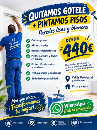 Pintor ¡RENUEVA TU PISO SIN HACER GRANDES OBRAS!