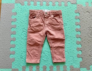 Pantalón pana Zara 9/12 meses rosa