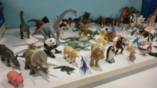 Colección de figuras de animales y muñecos