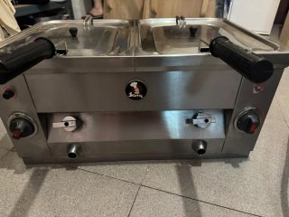 Freidora eléctrica Jemi 7+7 litros