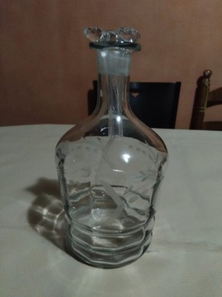 Decantador de Cristal Esmerilado