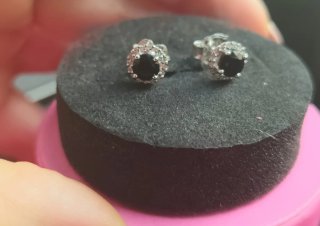 Pendientes Tous con Piedra Negra