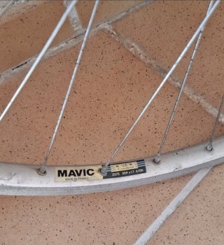 Rueda trasera Mavic 237S + buje LX 8v