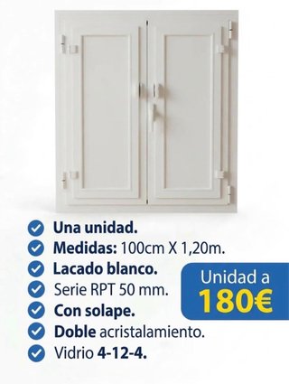 Ventana Blanca RPT 100x120cm