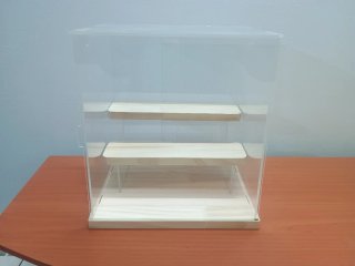 Vitrina de Exposición Acrílica y Madera