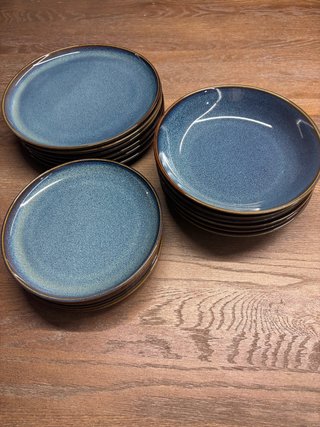 Vajilla Ikea Gladelig Azul 17 piezas