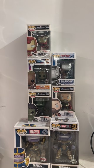 Lote de 8 Figuras Funko Pop Marvel