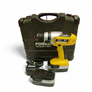 TALADRO ATORNILLADOR 18 V POWER PLUS + BASE CARGA X2 BATERIAS Y ACC + MALETIN