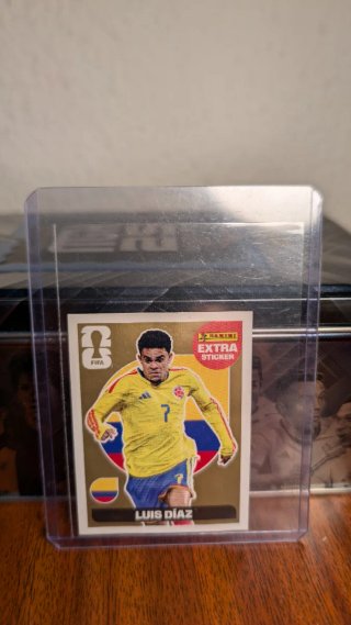 Cromo Panini Extra Sticker Luis Díaz Oro