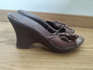 Sandalias de cuña Bambú