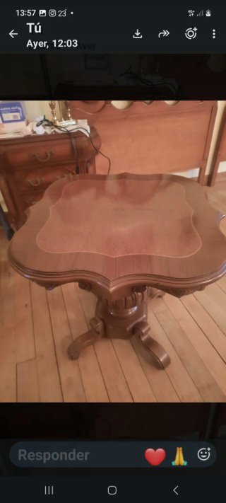 Mesa Auxiliar de Madera se entrega en sarriko