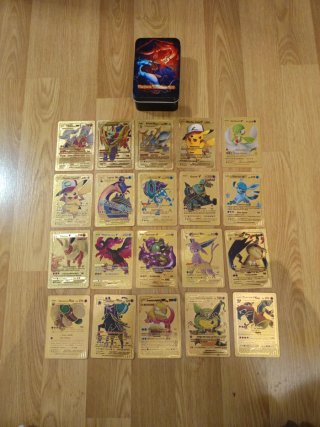 Colección de cartas Pokémon Doradas