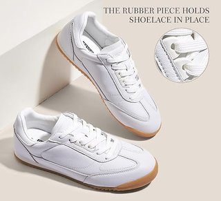 Zapatillas Planas LUCKY STEP Blancas Talla 38