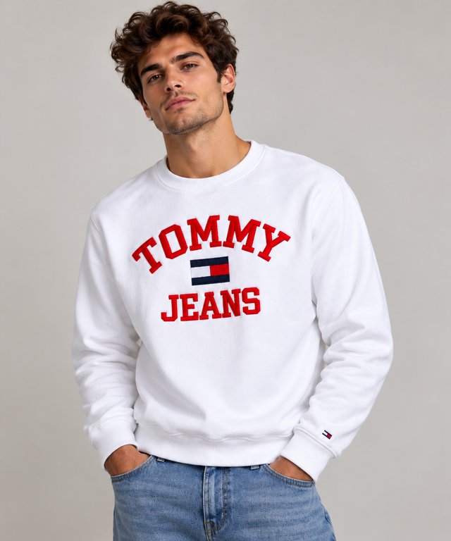 Sudadera Tommy Jeans Blanca Talla M