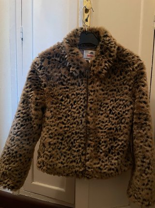 Chaqueta de pelo Lefties estampado leopard Talla S