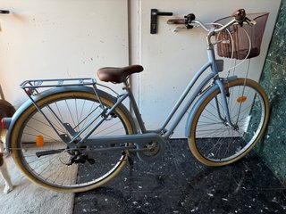 Bicicleta de paseo Elops 520 azul