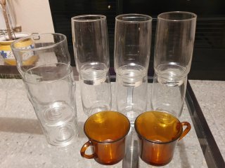 Set de 8 Vasos y 2 Tazas