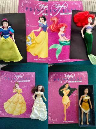 Muñecas Princesas Disney de Porcelana