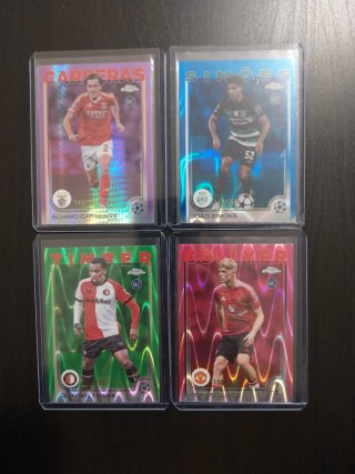 Pack 4 cartas numeradas rookie Topps