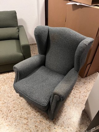 Sillón Orejero Gris