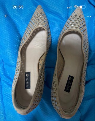 Zapatos de tacón Argenta beige talla 39