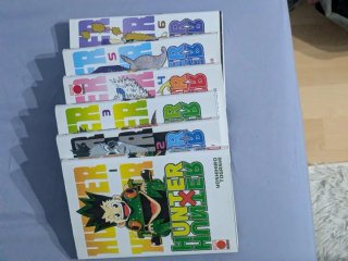 6 tomos manga hunterxhunter