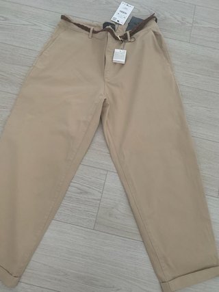 Pantalón chino Zara beige