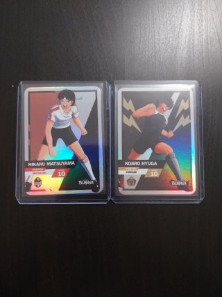 2 Cartas Captain Tsubasa (Matsuyama y Hyuga)