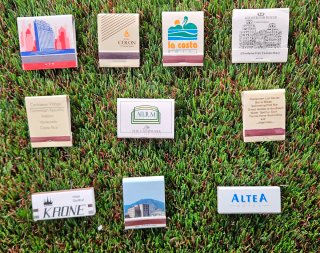 10 cajas de cerillas vintage Paramount, hore lote