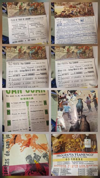 Lote 21 Carteles Taurinos Antiguos (Años 50-60)
