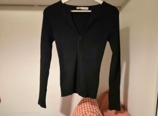 Chaqueta negra entallada Zara