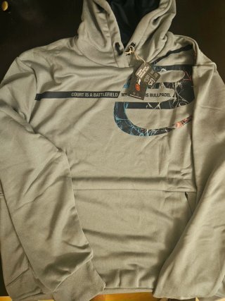 Sudadera Bullpadel Gris con Capucha