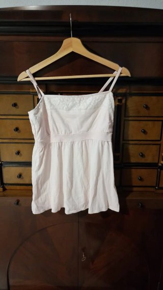 Camiseta de tirantes Hollister rosa Talla L
